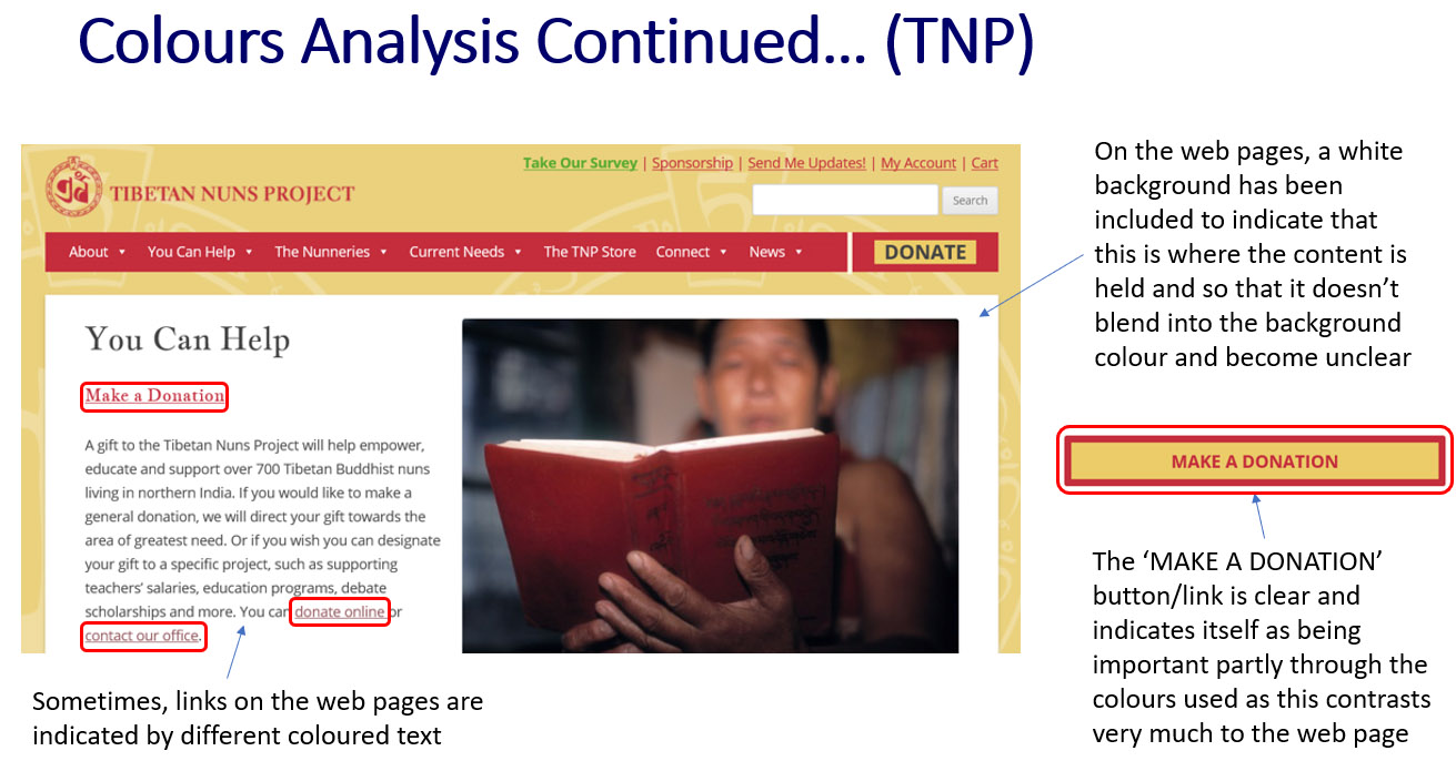 'TNP' Website Colours Analysis - Part 2