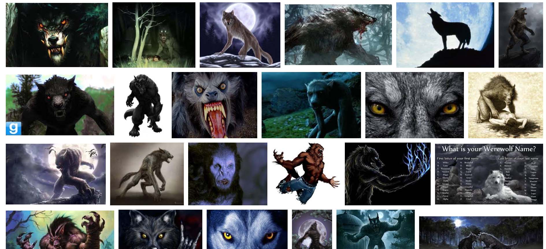 Werewolf Character Inspiration